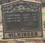 WILKINSON Christopher 1870-1952 & Sarah Ann 1867-1950