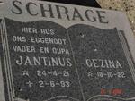 SCHRAGE Jantinus 1921-1993 & Gezina 1922-
