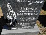 MATJESINI Sydney Nkosana 1928-1995