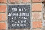 WYK Jacobus Johannes, van 1944-2002