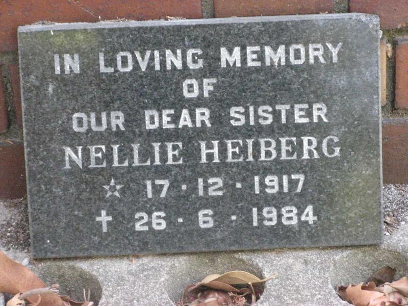 HEIBERG Nellie 1917-1984