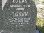 LUCAS Christopher John 1962-1963