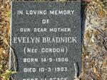 BRADNICK Evelyn nee GORDON 1906-1983