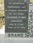 BRAND Frederik Floris Johannes 1917-1974