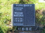 LUBBE William Martinus 1934-2000