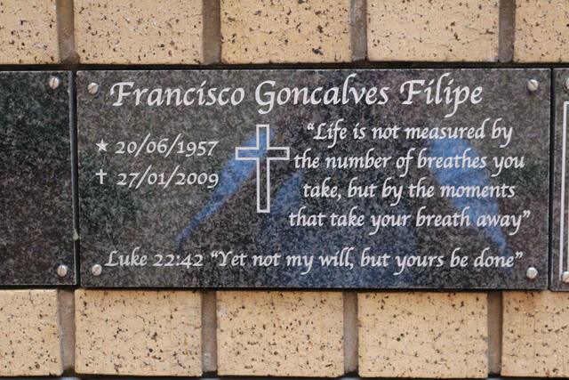 FILIPE Francisco Goncalves 1957-2009