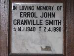 SMITH Errol John Granville 1940-1990