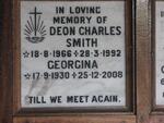 SMITH Georgina 1930-2008 :: SMITH Deon Charles 1966-1992