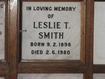 SMITH Leslie T. 1898-1980
