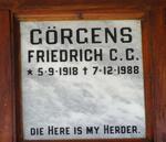 GORGENS Friedrich C.G. 1918-1988