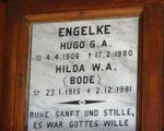 ENGELKE Hugo G.A. 1906-1980 & Hilda W.A. BODE 1915-1981