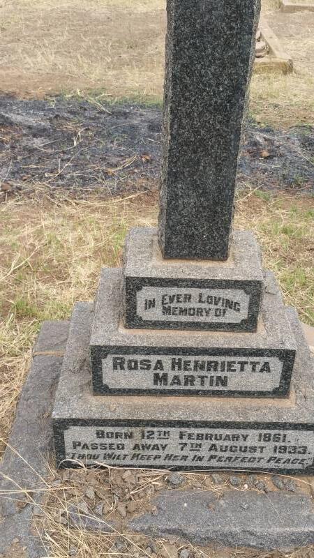 MARTIN Rosa Henrietta 1861-1933