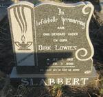 SLABBERT Dirk Lowies 1912-2001