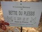 PLESSIS Bettie, du 1948-2017