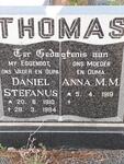 THOMAS Daniel Stefanus 1910-1984 & Anna M.M. 1919-