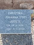 JOOSTE Christina Johanna 1932-2000