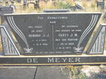 MEYER Hendrik J.J., de 1914-1996 & Gerty J.M. VAN ROOYEN 1920-1977
