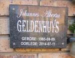 GELDENHUYS Johannes Albertus 1985-2014