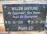 GREYLING Willem 1938-2018