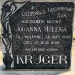 KRUGER Johanna Helena nee WILLEMSE 1920-1968
