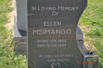MSIMANGO Ellen 1944-1999
