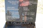 TALJAARD Elia Josua 1918-1982 & Jacoba Magdalena 1929-1999