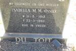 TOIT Isabella M.M., du 1913-1983