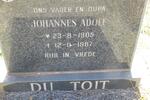 TOIT Johannes Adolf, du 1905-1987