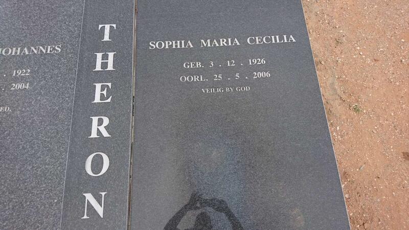 THERON Stephanus Johannes 1922-2004 & Sophia Maria Cecilia 1926-2006