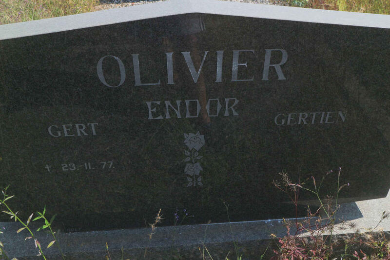 OLIVIER Gert -1977 & Gertien