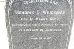 WEIDEMAN Hendrik C. 1877-1901