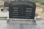 WESTHUIZEN Jan, van der 1899-1964 & Helie 1903-1997