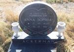 ACKERMAN Anna Sophia 1942-1987