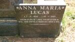 LUCAS Anna Maria 1939-2001