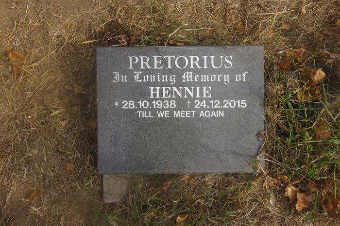 PRETORIUS Hennie 1938-2015
