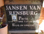 RENSBURG Pieta, Jansen van 1966-2013