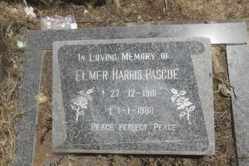 PASCOE Elmer Harris 1901-1980