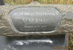ACKERMAN Diederich Stephanus 1930-1971