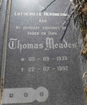 MEADES Thomas 1935-1992