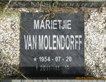 MOLENDORFF Marietjie, van 1954-2011