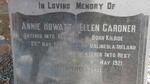 GARDNER Ellen -1921 :: HOWATT Annie -1918