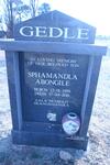 GEDLE Sphamandla Abongile 1989-2016