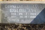 GOLDBLATT Cornelia Johanna 1904-1986