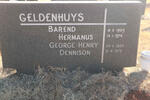 GELDENHUYS Barend Hermanus 1905-1974 :: GELDENHUYS George Henry Dennison 1920-1979