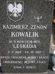 KOWALIK Kazimierz Zenon 1924-1975 & Leokadia 1929-2011