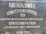 FRANCIS Albert Ernest 1916-1967