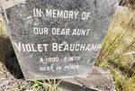 BEAUCHAMP Violet 1900-1978
