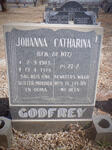 GODFREY Johanna Catharina nee DE WIT 1903-1978