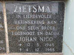 ZIETSMAN Johan Nico 1945-1988
