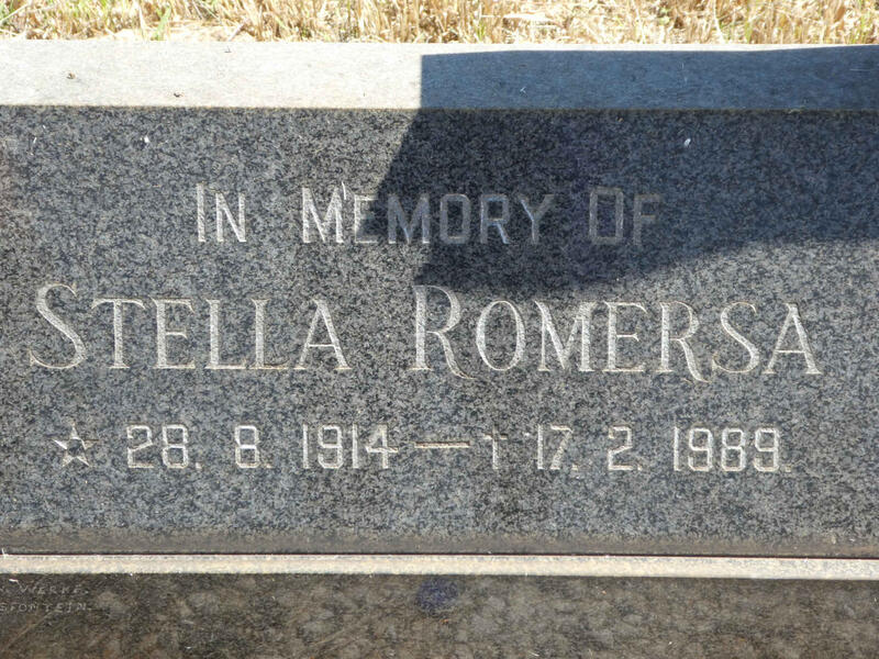 ROMERSA Stella 1914-1989